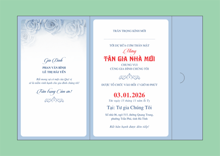 Download miễn phí mẫu thiệp mời tân gia nhà mới đẹp, thiết kế chuyên nghiệp với file CorelDRAW X7 sắc nét, dễ chỉnh sửa. Bộ sưu tập đa dạng phong cách, phù hợp in ấn, gửi online, giúp bạn tạo thiệp mời ấn tượng, sang trọng cho ngày về nhà mới.